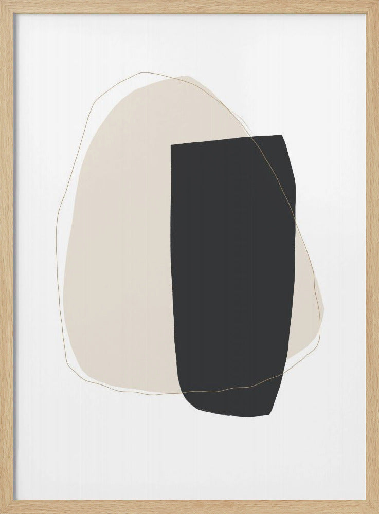 Geometrische vormen en neutrale kleuren | Poster