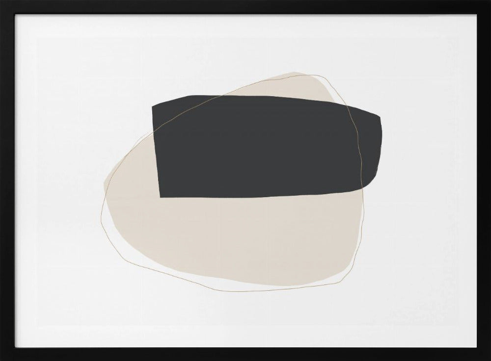 Geometrische vormen en neutrale kleuren | Poster