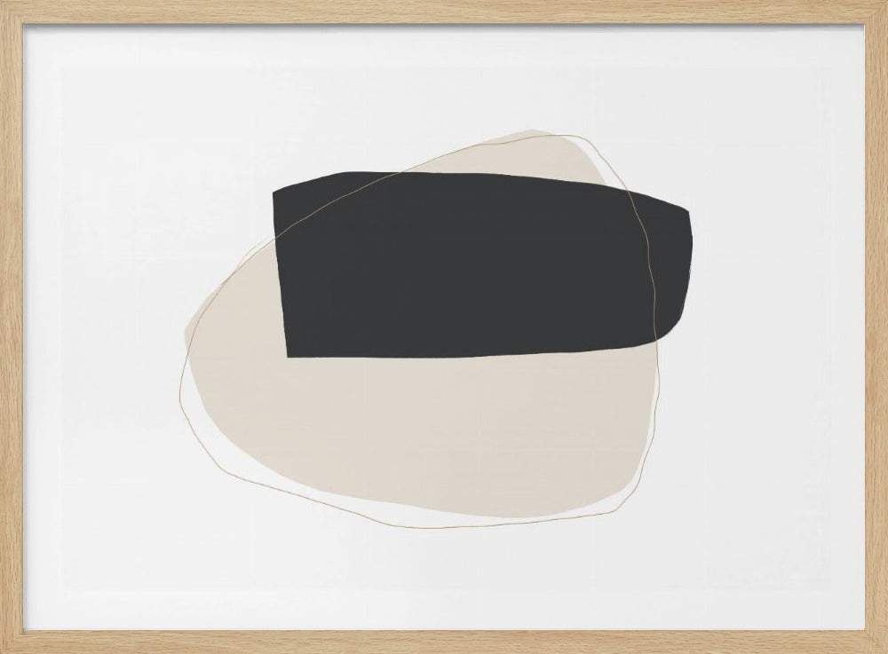 Geometrische vormen en neutrale kleuren | Poster