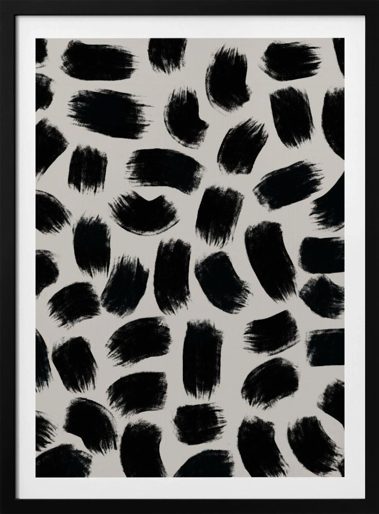 Monochrome strepen | Poster