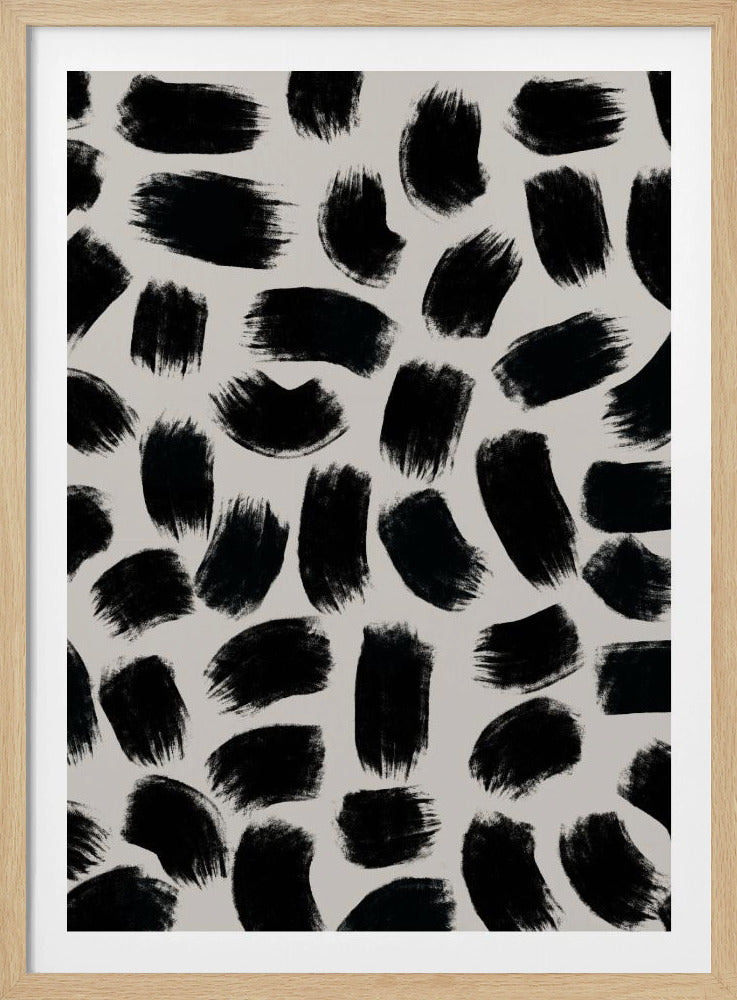 Monochrome strepen | Poster