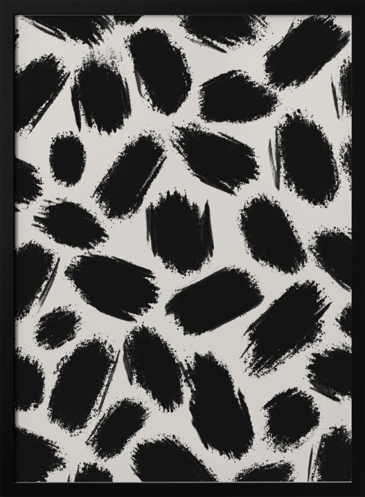 Penseelstreek Chaos | Poster