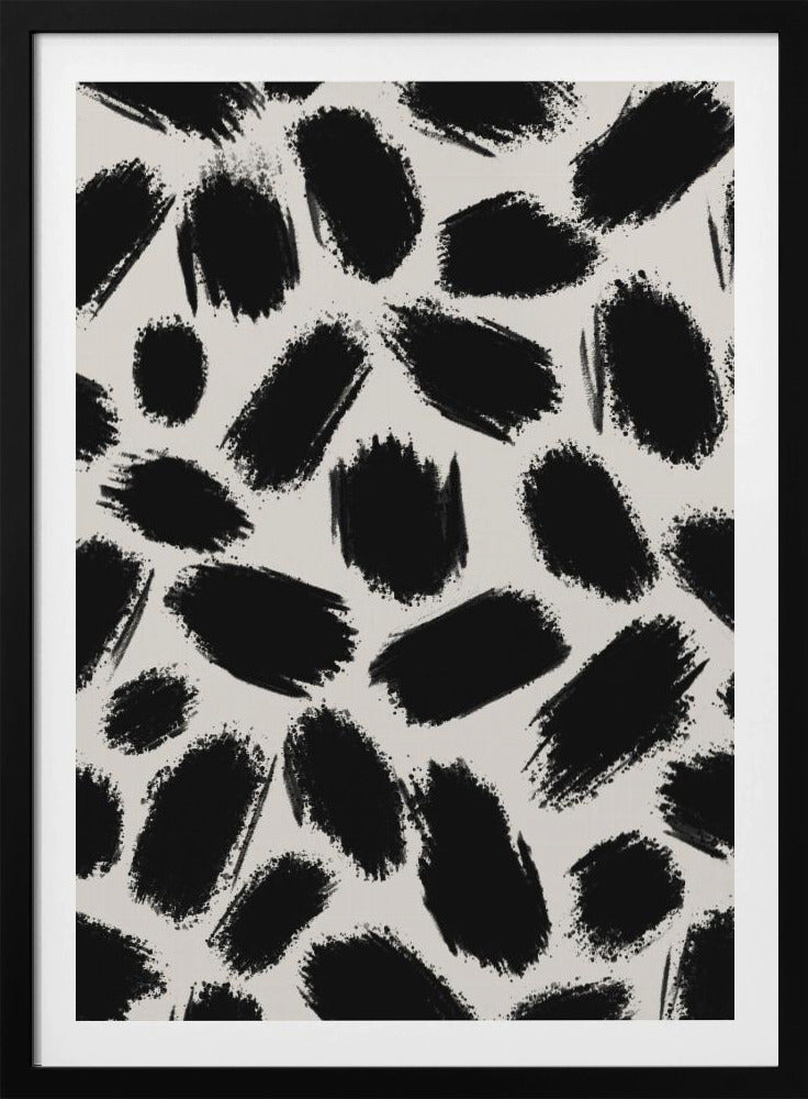 Penseelstreek Chaos | Poster