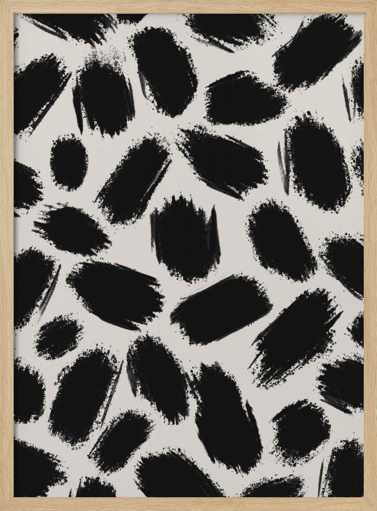 Penseelstreek Chaos | Poster