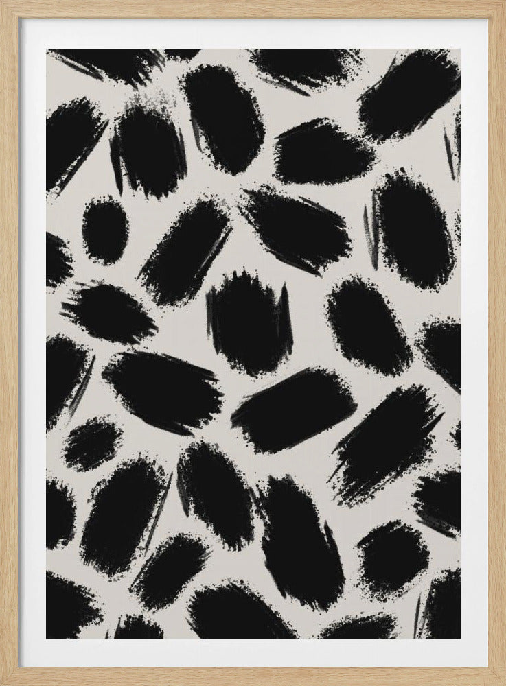 Penseelstreek Chaos | Poster