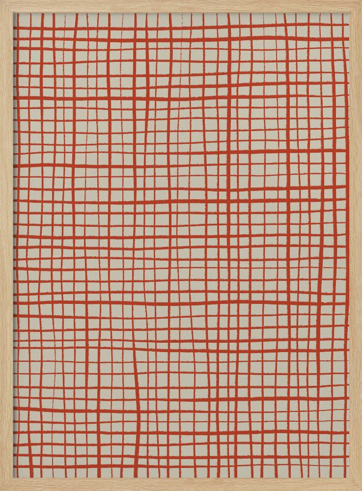 Rode rasterharmonie | Poster