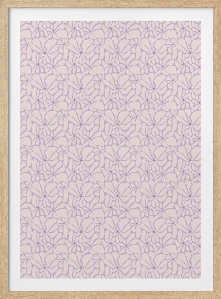 Bloemen Fluisterpatroon | Poster