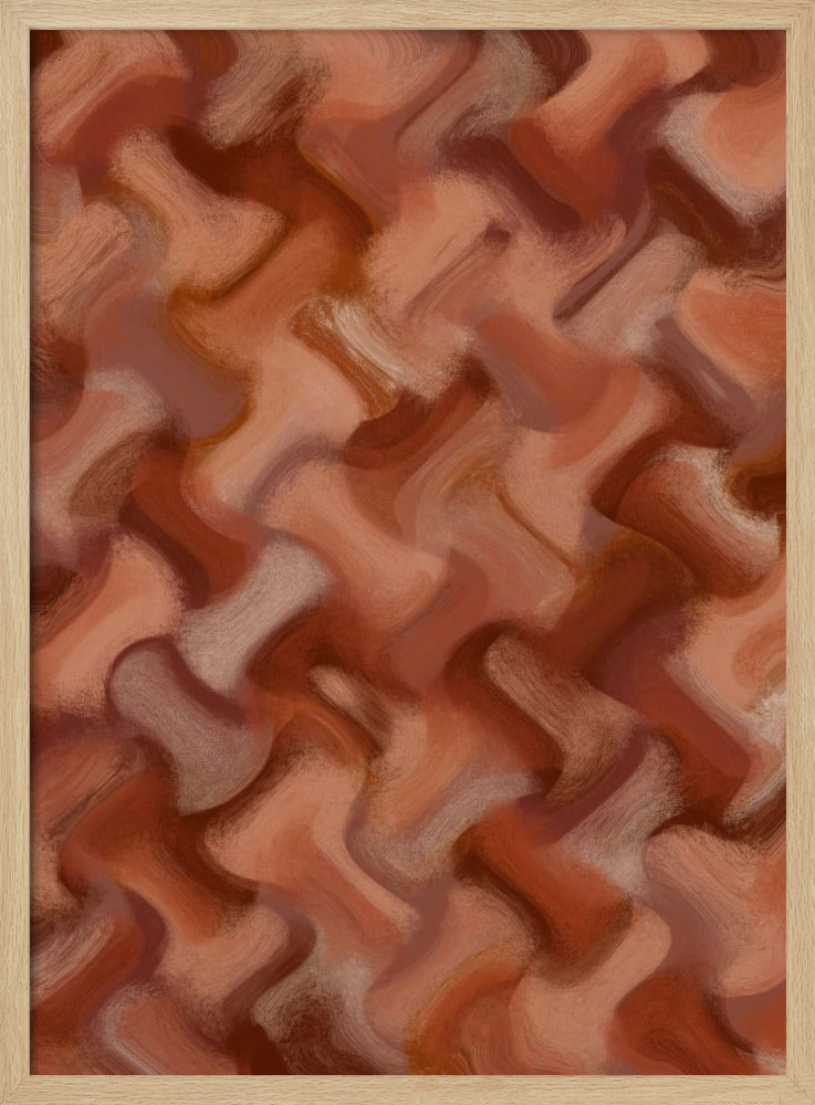 Terracotta golven | Poster