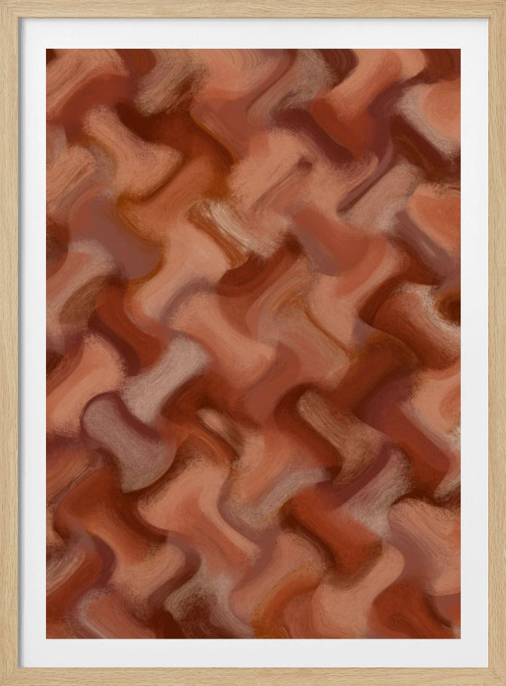 Terracotta golven | Poster