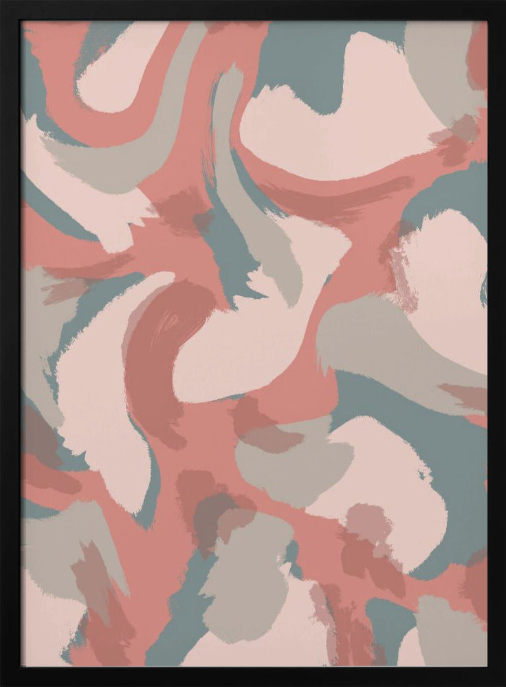 Zachte tinten dansen | Poster