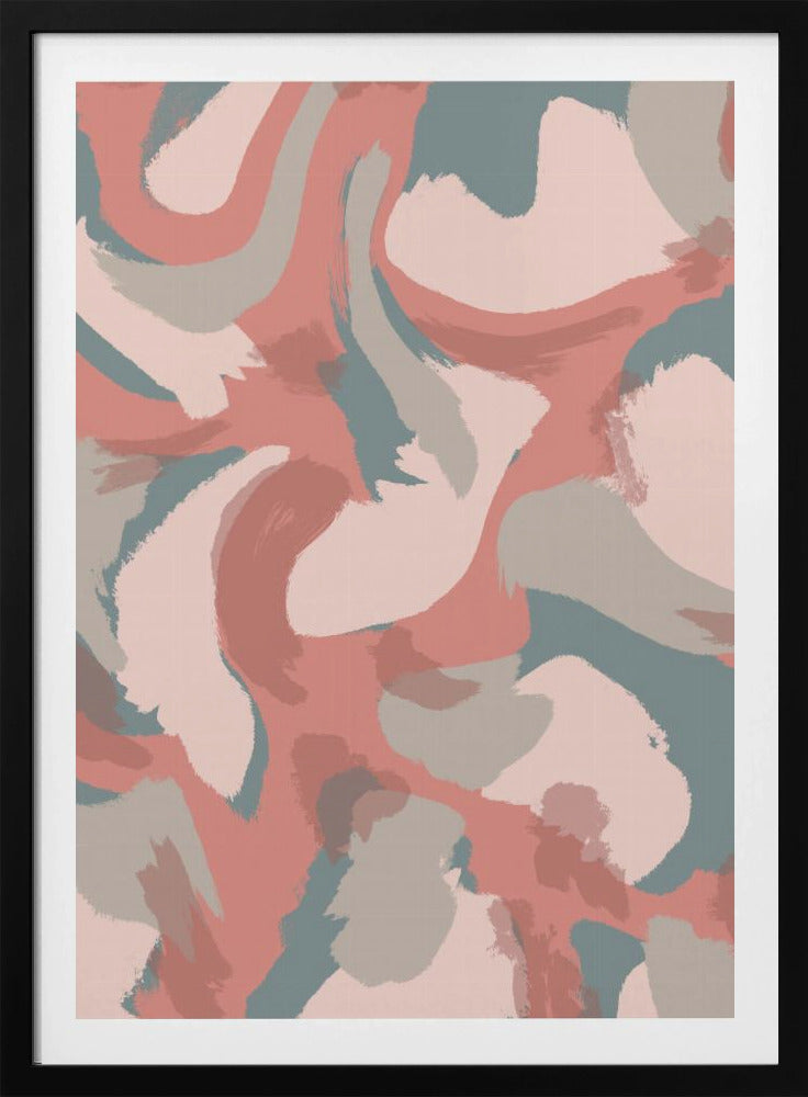 Zachte tinten dansen | Poster