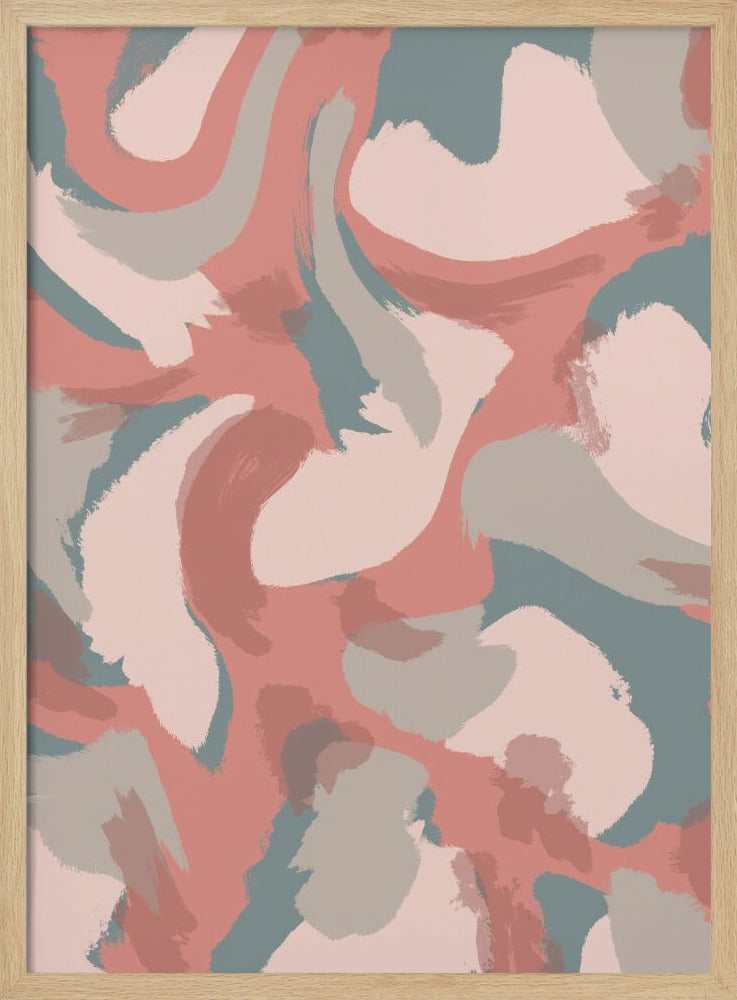 Zachte tinten dansen | Poster