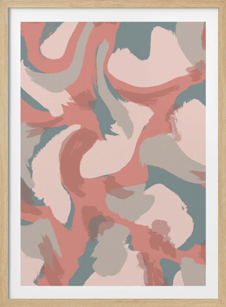Zachte tinten dansen | Poster