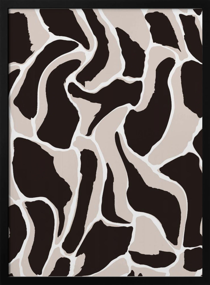 Monochrome golven | Poster