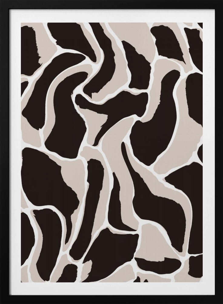 Monochrome golven | Poster