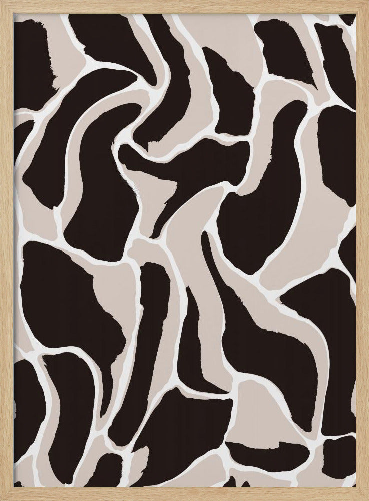 Monochrome golven | Poster