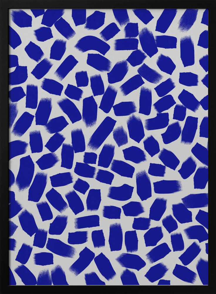 Azuurblauwe fragmenten | Poster