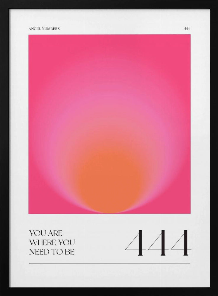 Verloop met tinten roze en oranje | Poster