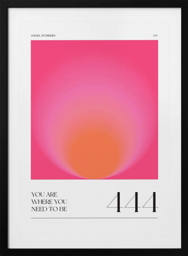 Verloop met tinten roze en oranje | Poster
