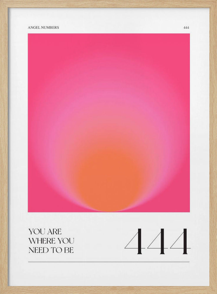 Verloop met tinten roze en oranje | Poster