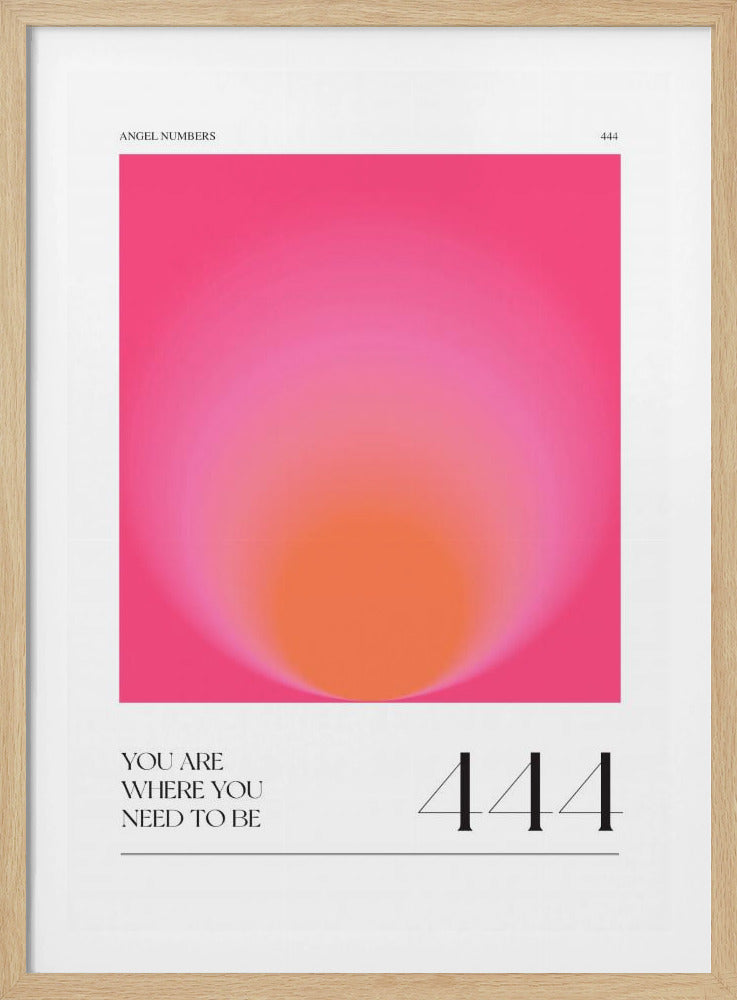 Verloop met tinten roze en oranje | Poster