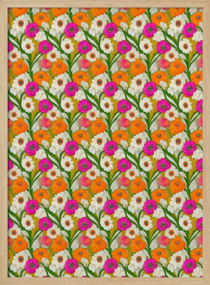 Bloemen Harmonie Quilt | Poster