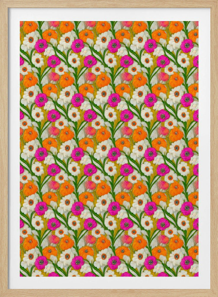 Bloemen Harmonie Quilt | Poster