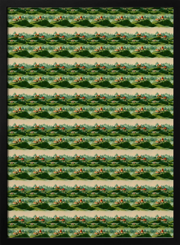 Eindeloze groene heuvels | Poster