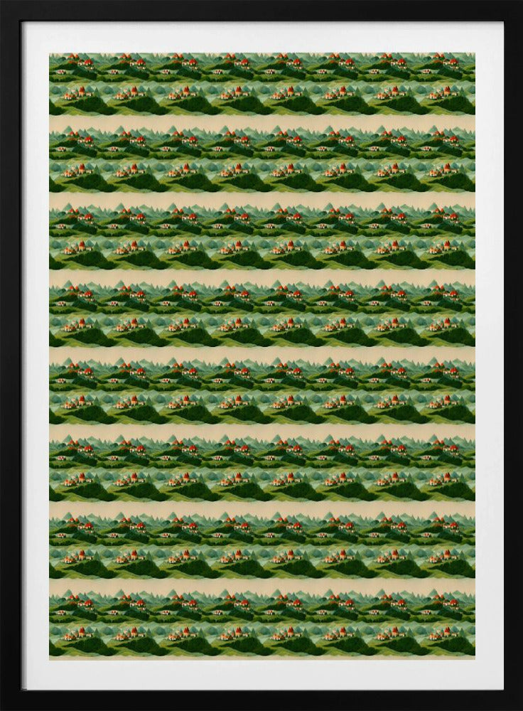 Eindeloze groene heuvels | Poster