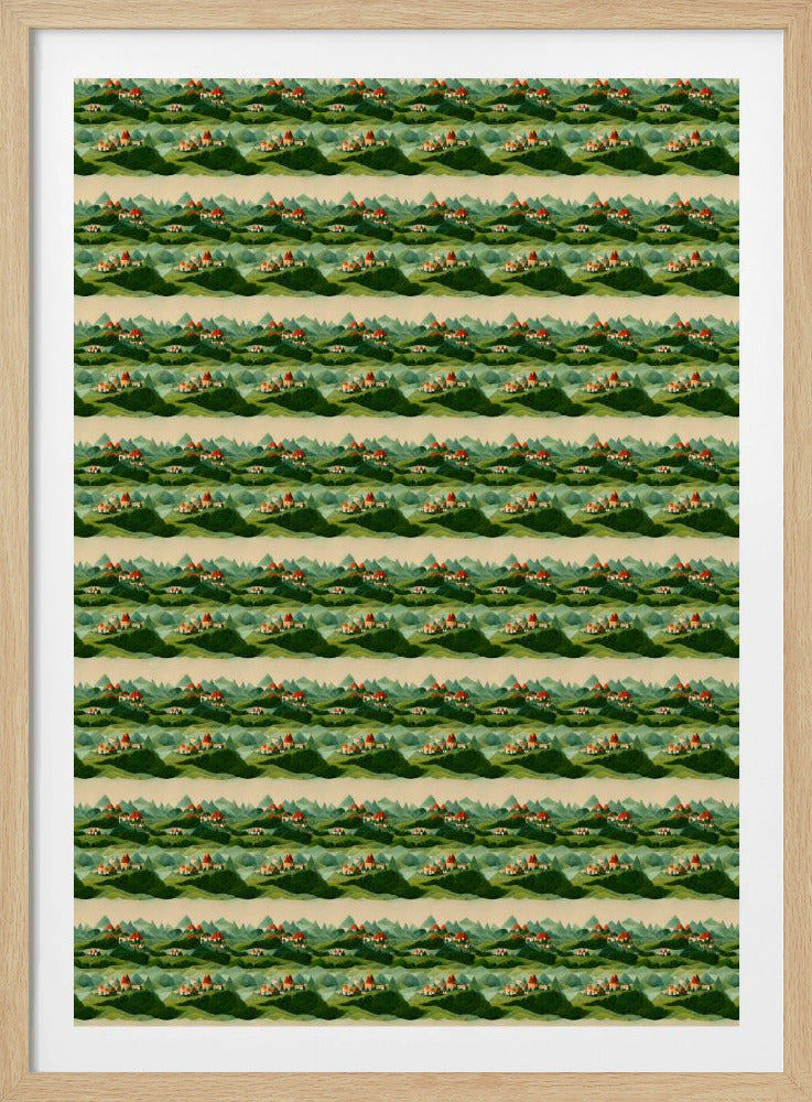 Eindeloze groene heuvels | Poster