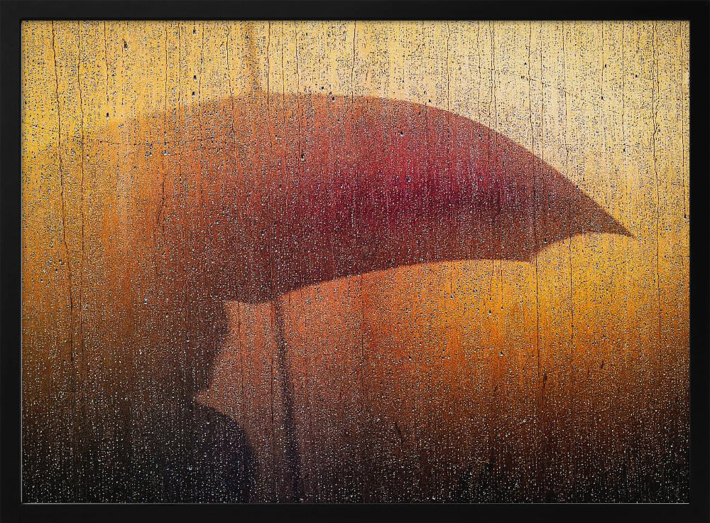 Metallic Wall in rain | Poster