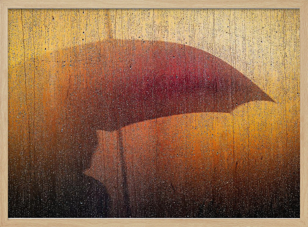 Metallic Wall in rain | Poster