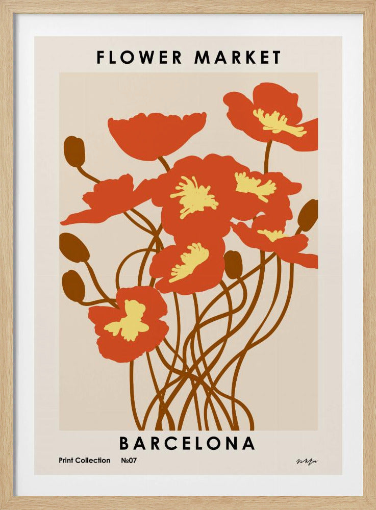 Bloemenmarkt. Barcelona | Poster