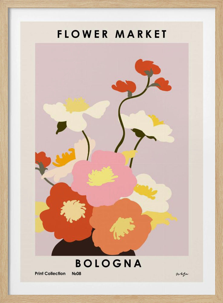 Bloemenmarkt. Bologna | Poster