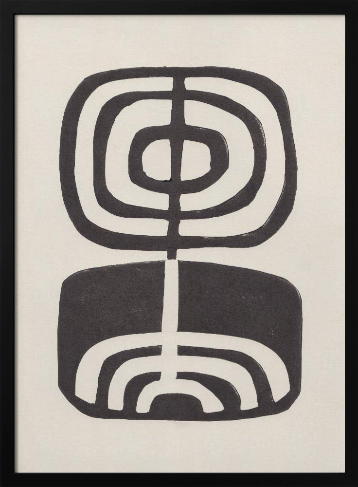 Moderne plant / linosnede | poster