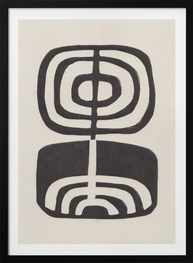 Moderne plant / linosnede | poster