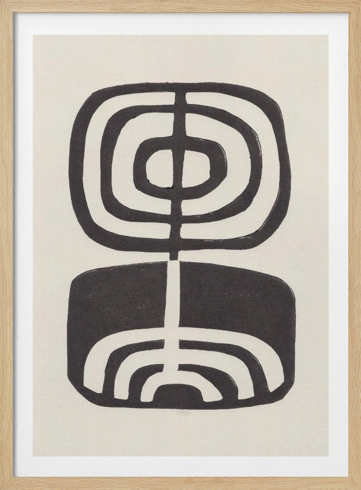 Moderne plant / linosnede | poster
