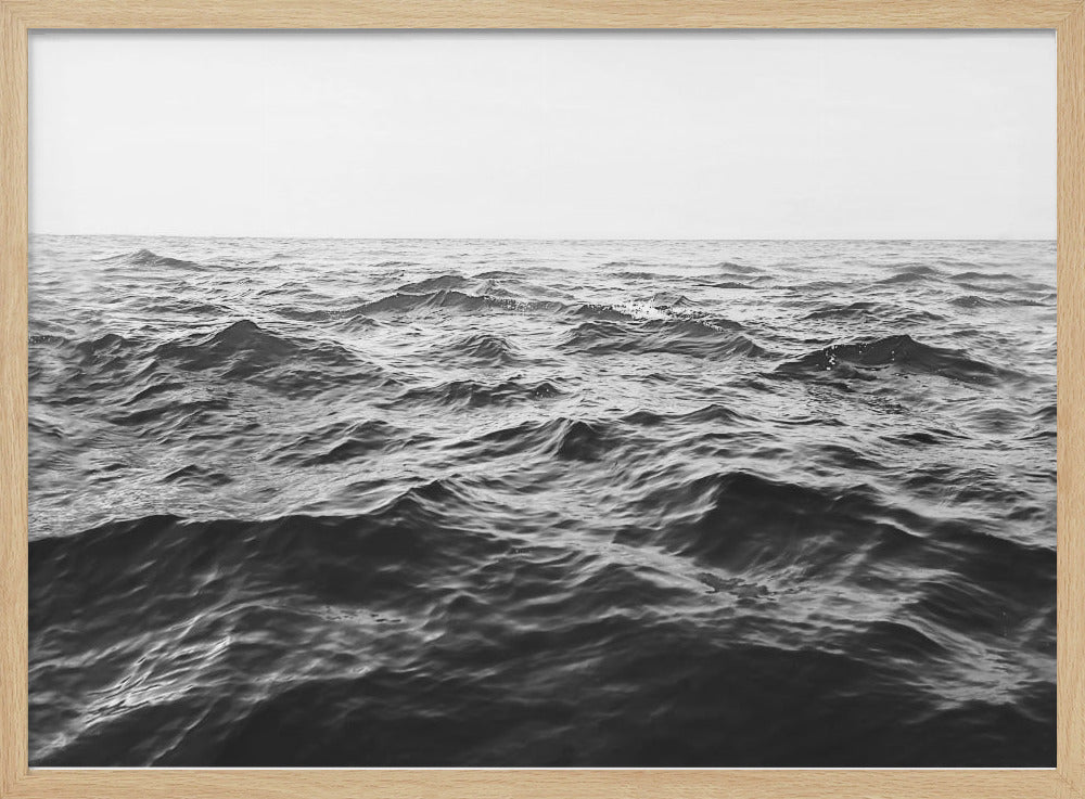 Golvende Horizon Zwart-wit | Poster