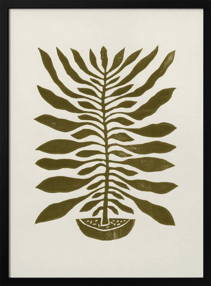 honderdbladige plant #22 / Linodruk | Poster