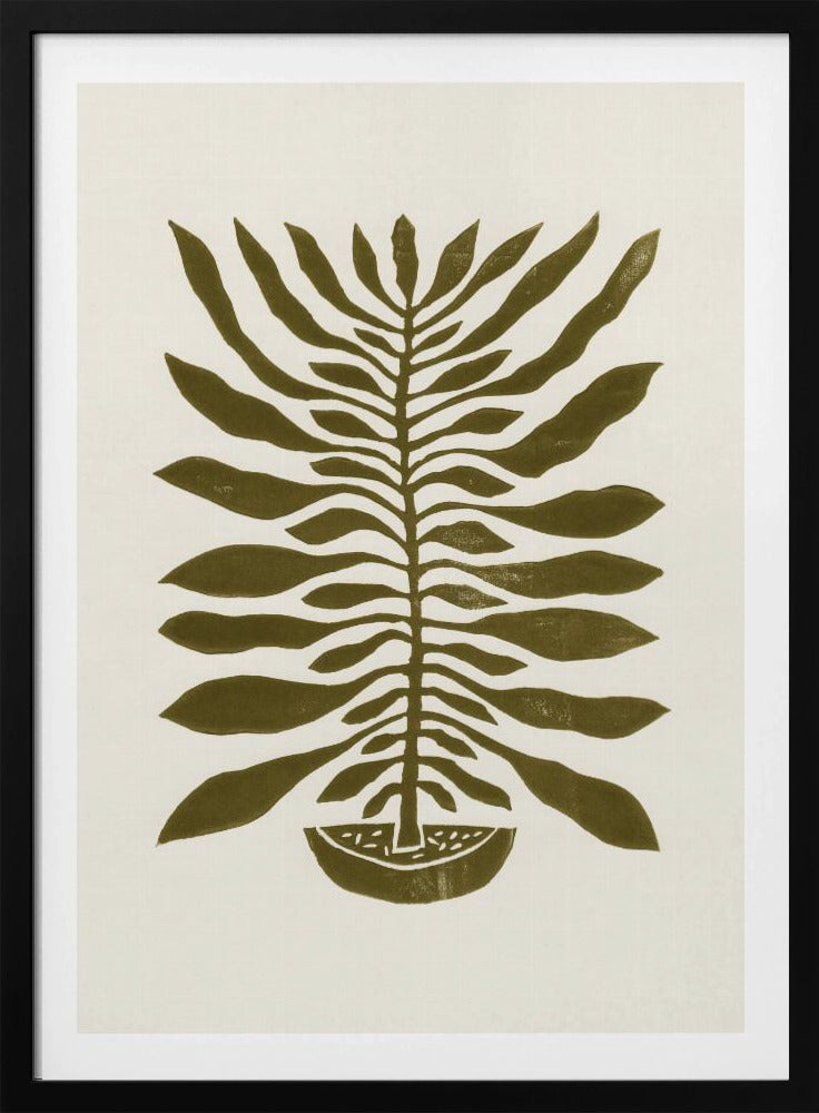 honderdbladige plant #22 / Linodruk | Poster