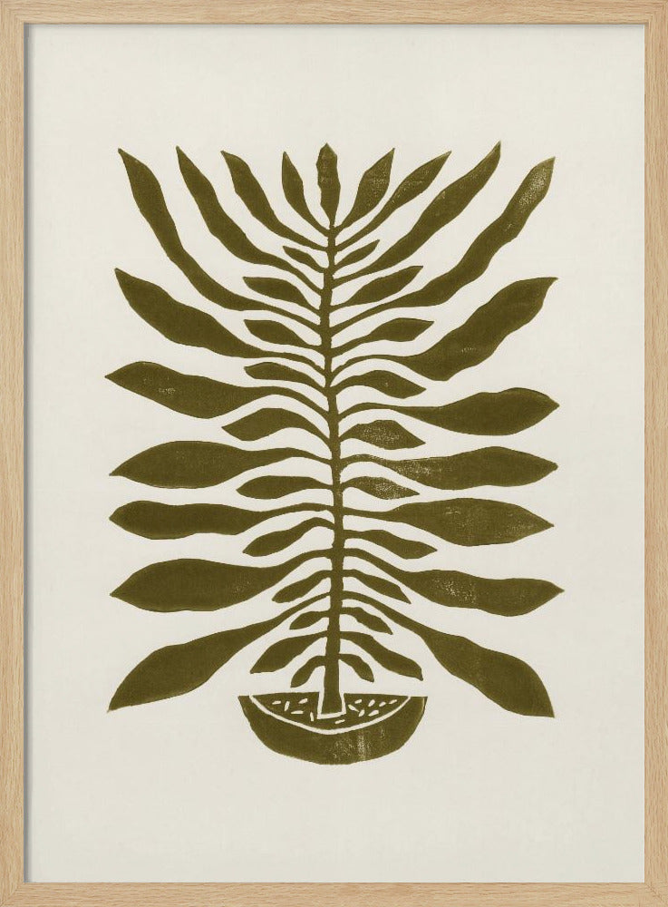 honderdbladige plant #22 / Linodruk | Poster