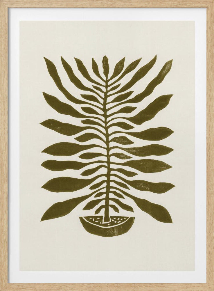 honderdbladige plant #22 / Linodruk | Poster