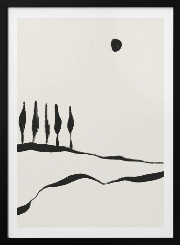 Minimale Lijn Landschap #1 | Poster