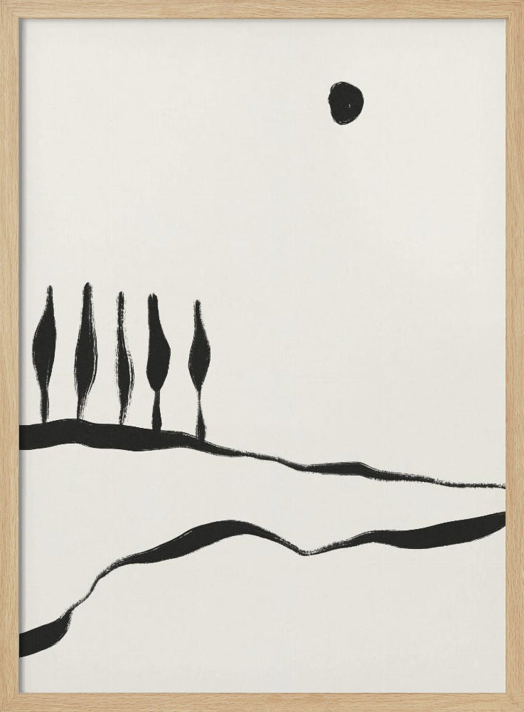 Minimale Lijn Landschap #1 | Poster