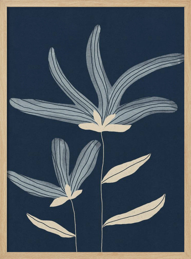 Twee bloemen | Poster