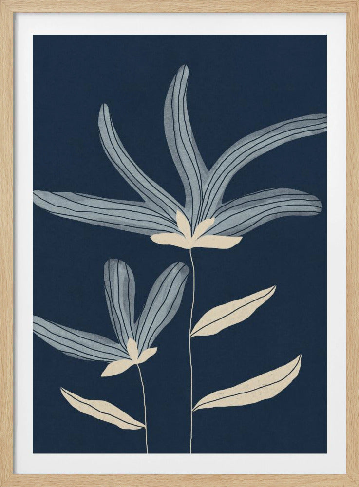 Twee bloemen | Poster