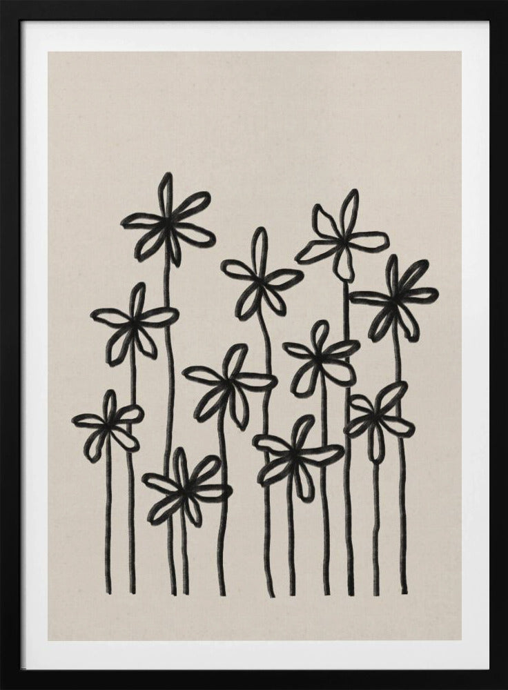 Een veld vol bloemen | Poster