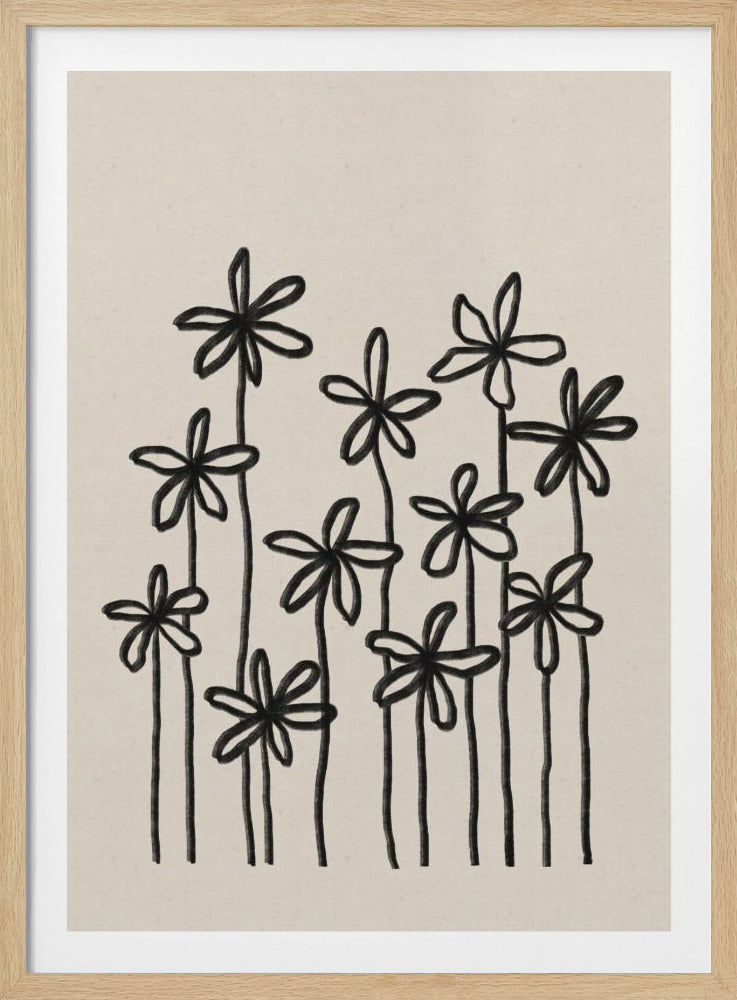 Een veld vol bloemen | Poster