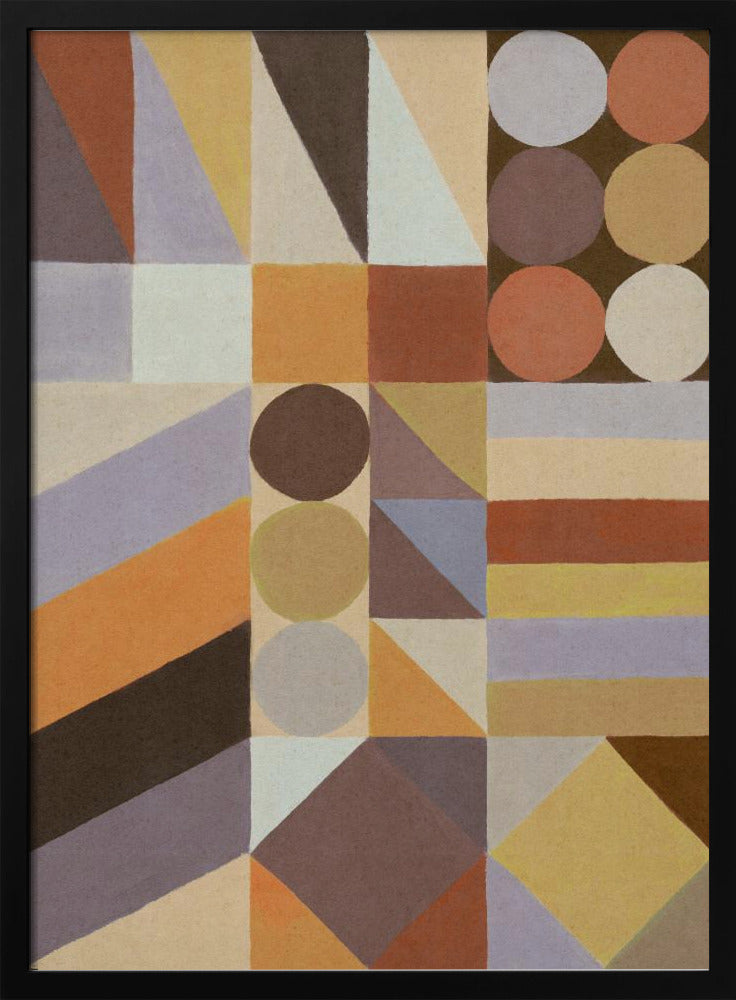 Geometrische vormen en kleuren #1 | Poster