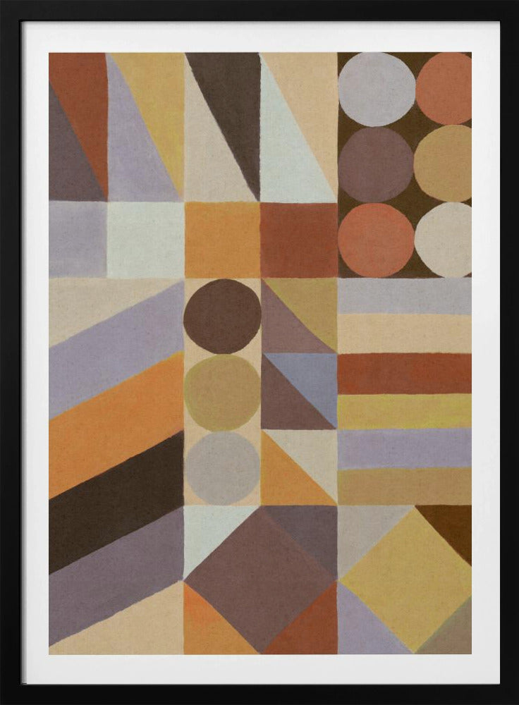Geometrische vormen en kleuren #1 | Poster